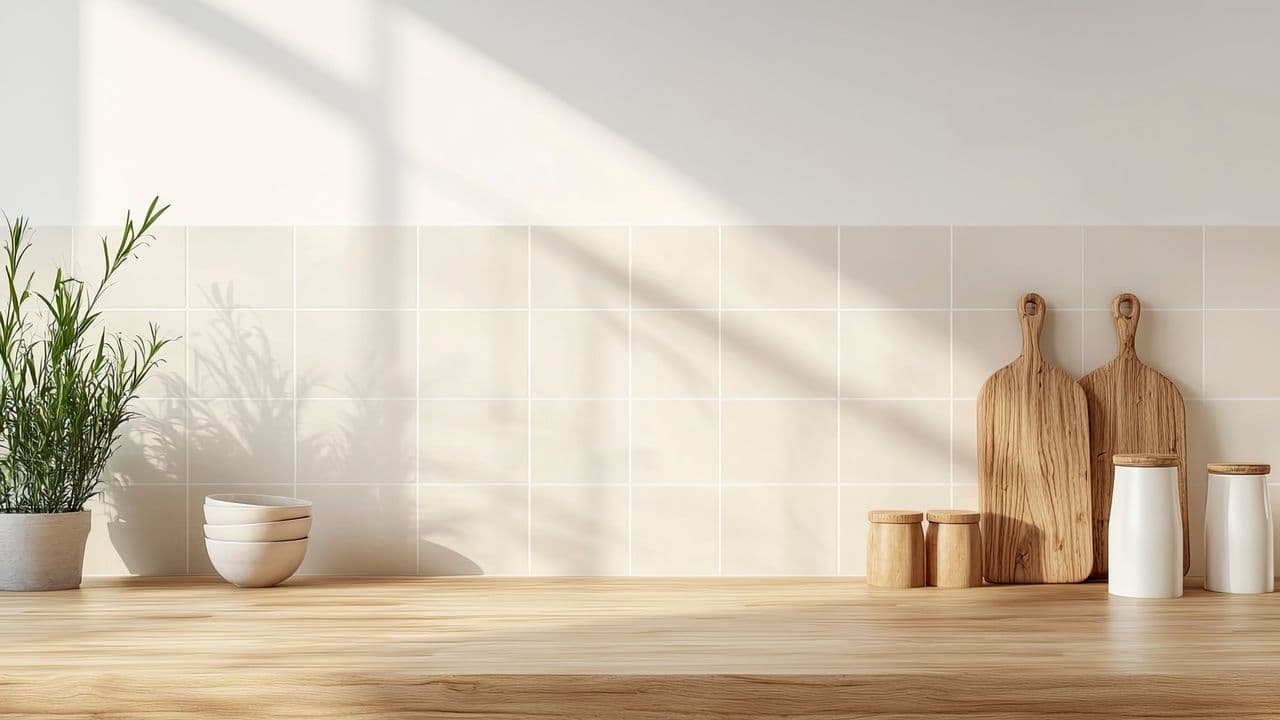 Küchenfliesen in Weiß