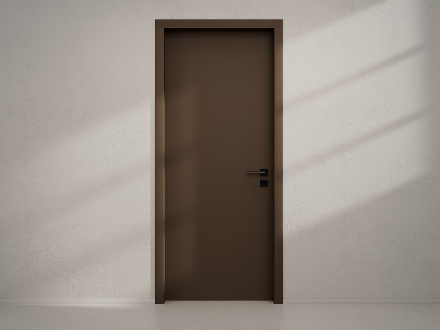 Door with material