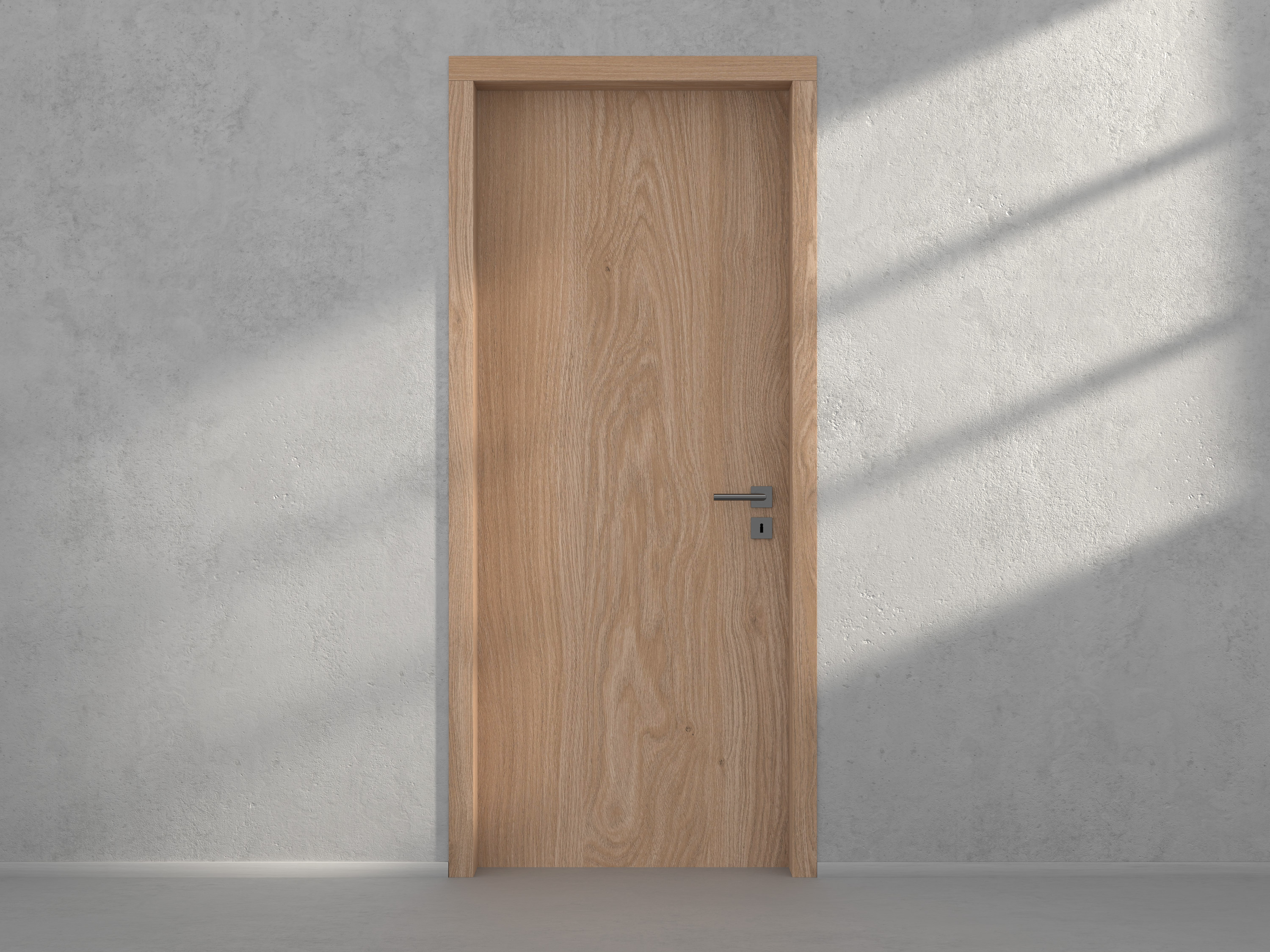 Door with material